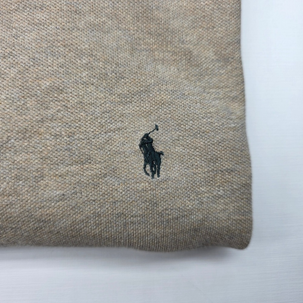Polo Ralph Lauren Polo Shirt Mens‎ XL Long Sleeve Beige Tan Collared Neutral - Picture 4 of 8